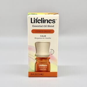Lifelines Essential Oil Blend Citrus Grove Calm Bergamot & Vanilla .25 Fl oz